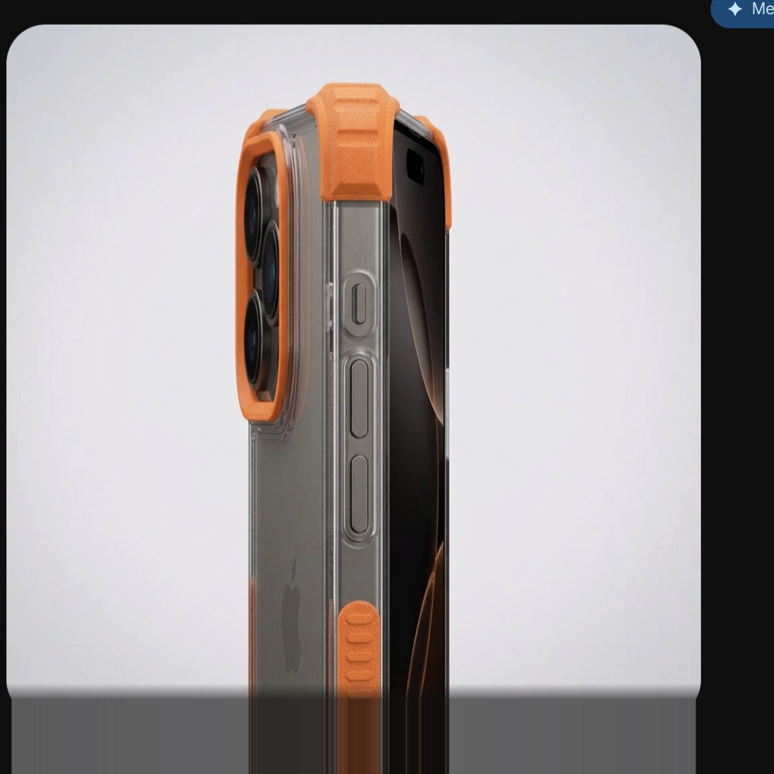 Antichoc iPhone Orange - عرض جانبي